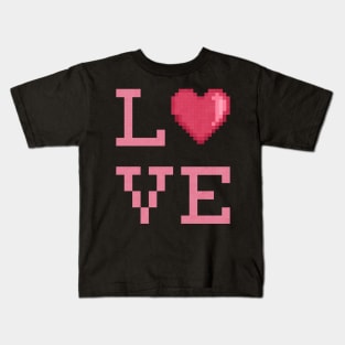 Love Pixels Kids T-Shirt